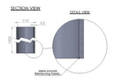 Forge - Hochtemperatur Silikonschlauch Meterware - Länge 250 mm pro bestelltes Stück