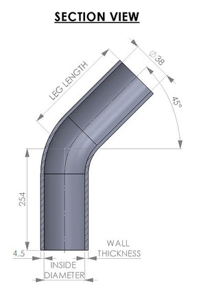 Forge - Hochtemperatur Silikonschlauch Meterware - Länge 250 mm